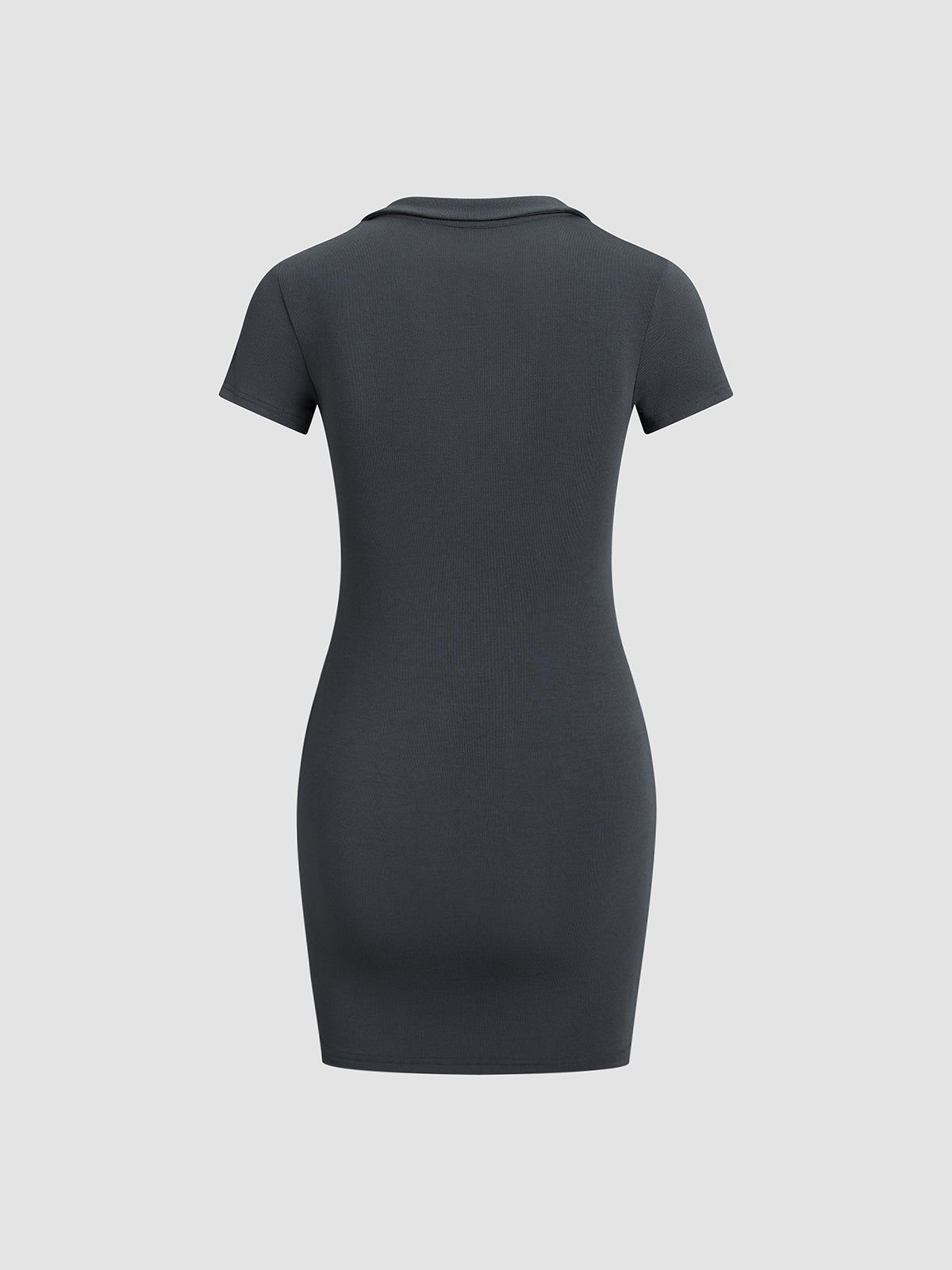 Collared Bodycon Short Dress sold by COMMENSE product image thumbnail 2