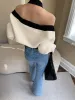 Contrast Trim Halter Bolero Two Piece Sweater Set sold by COMMENSE