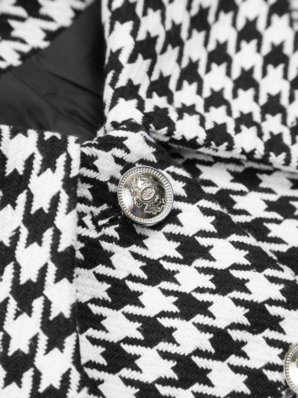 Houndstooth Collared Jacket sold by COMMENSE product image thumbnail 3