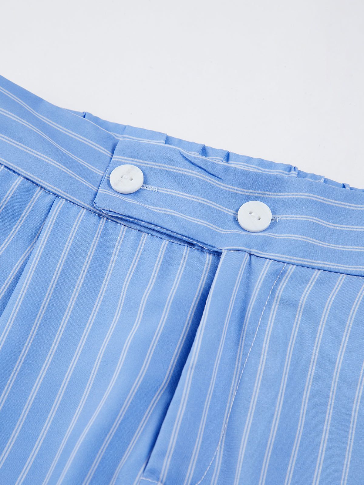 Sky Blue Pinstripe Tailored Pants sold by COMMENSE product image thumbnail 3