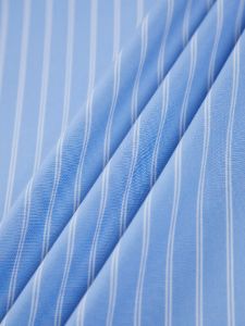 Sky Blue Pinstripe Tailored Pants sold by COMMENSE