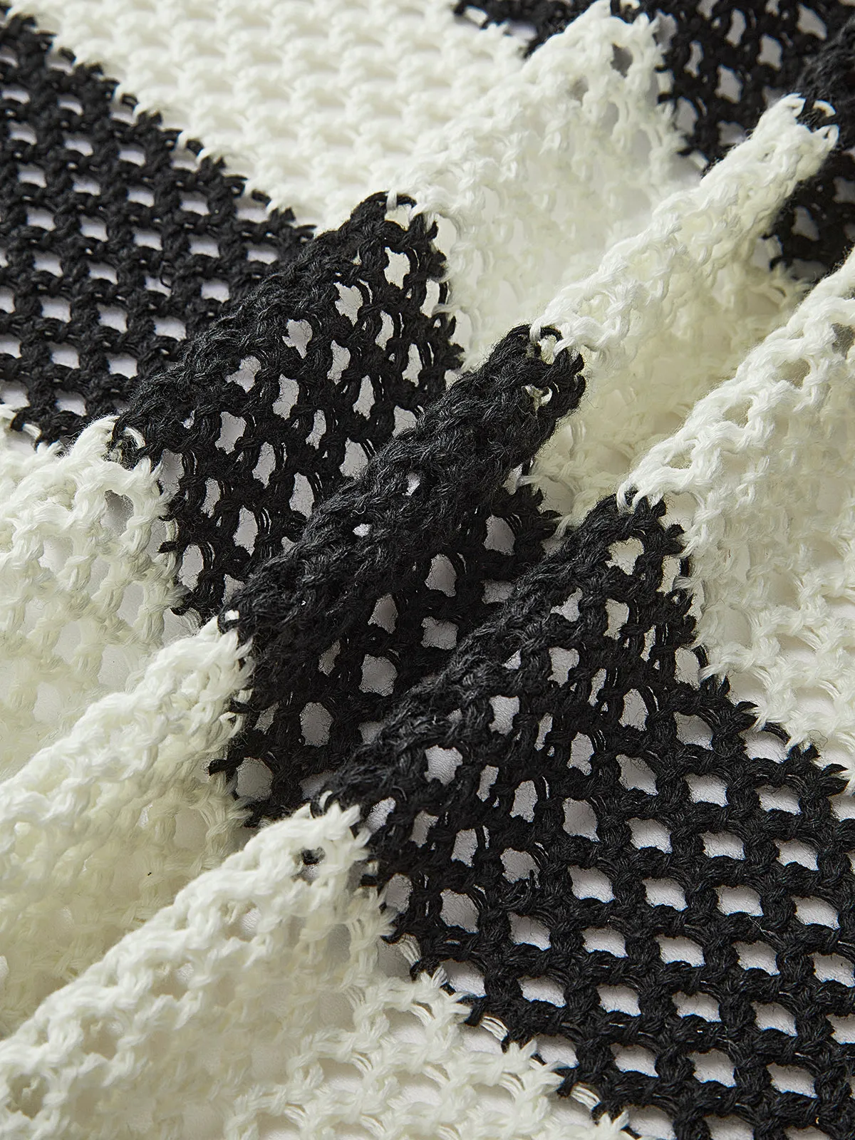 Crochet Flower Hollow Sweater Vest sold by COMMENSE product image thumbnail 3