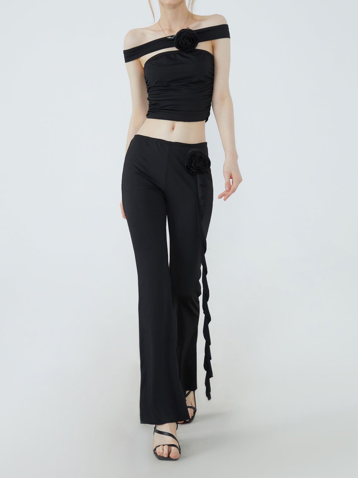 Rosette Two Piece Pants Set sold by COMMENSE product image thumbnail 2