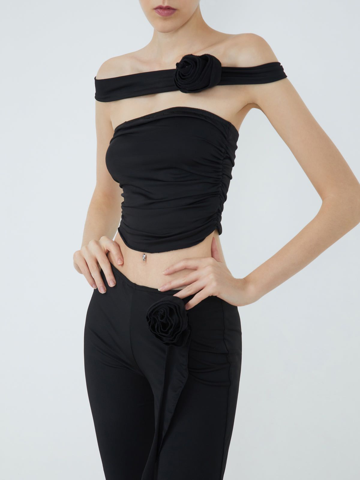 Rosette Two Piece Pants Set sold by COMMENSE product image thumbnail 4