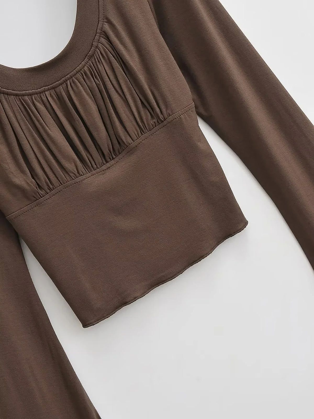 Square Neck Leisure Shirt sold by COMMENSE product image thumbnail 2