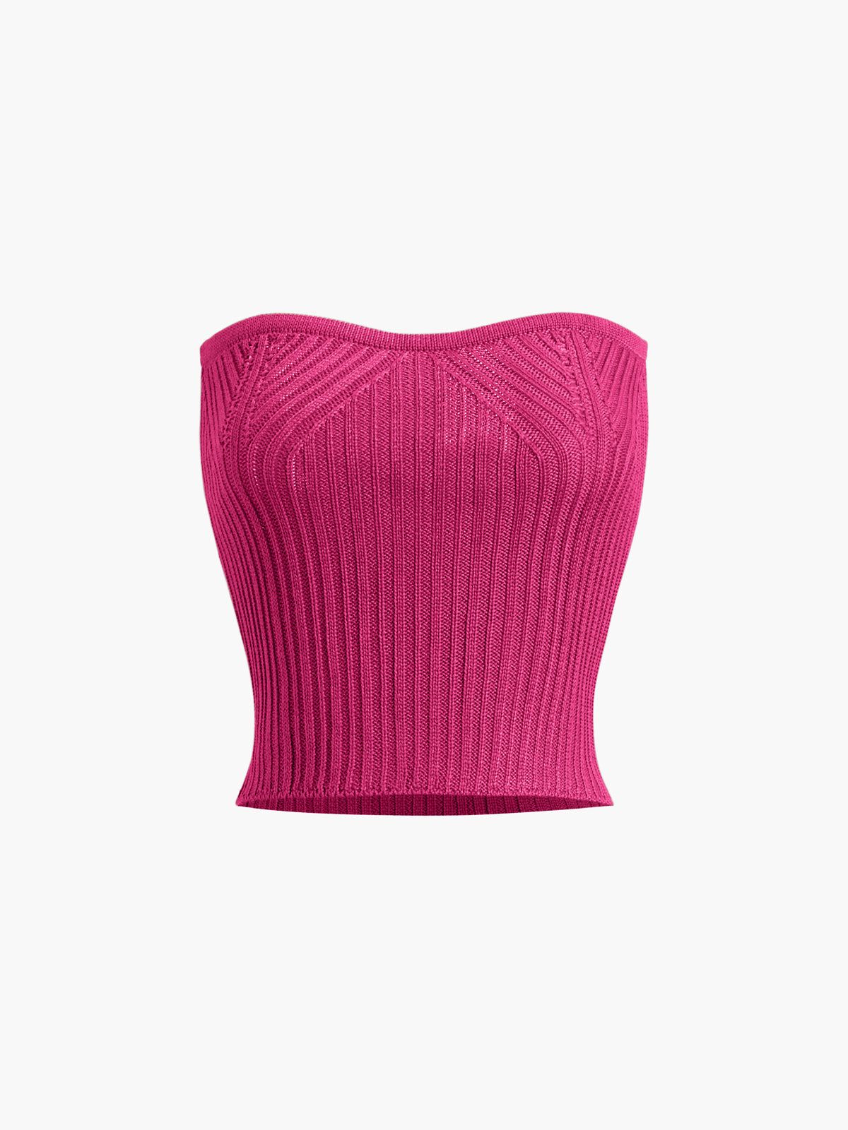 Rib Crop Tank Top sold by COMMENSE product image thumbnail 5