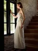 Side Knot Split Corset Long Dress sold by COMMENSE