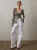 Mesh Ruffle Detail Knotted Top sold by COMMENSE