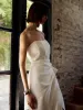Side Knot Split Corset Long Dress sold by COMMENSE