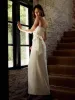 Side Knot Split Corset Long Dress sold by COMMENSE