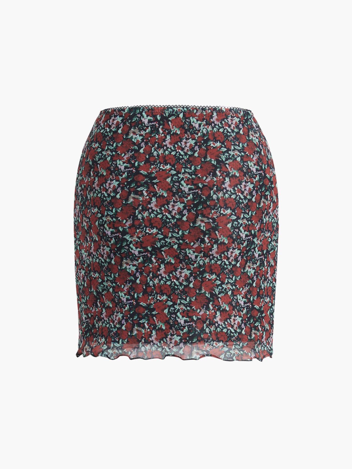 Rosalie Floral Mesh Skirt sold by COMMENSE product image thumbnail 4
