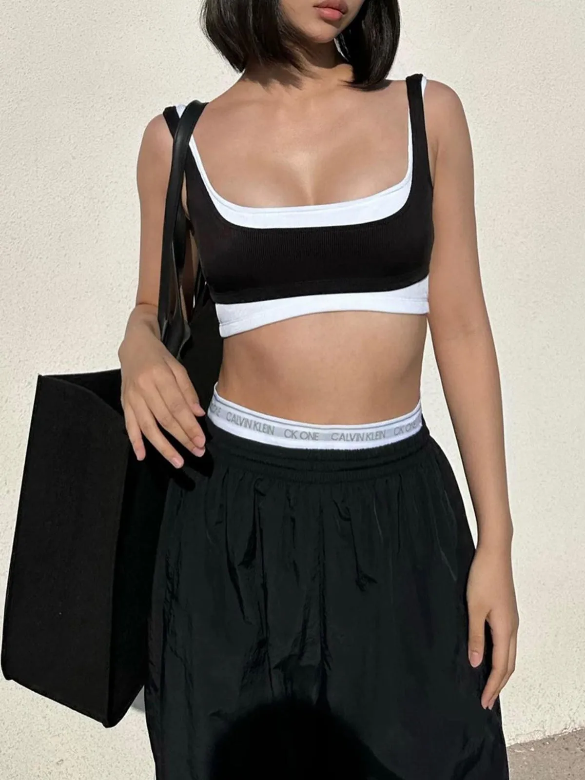 Two Layers Design Tank Top sold by COMMENSE