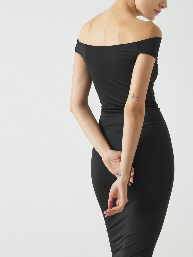 Off Shoulder Bodycon Midi Dress sold by COMMENSE product image thumbnail 2
