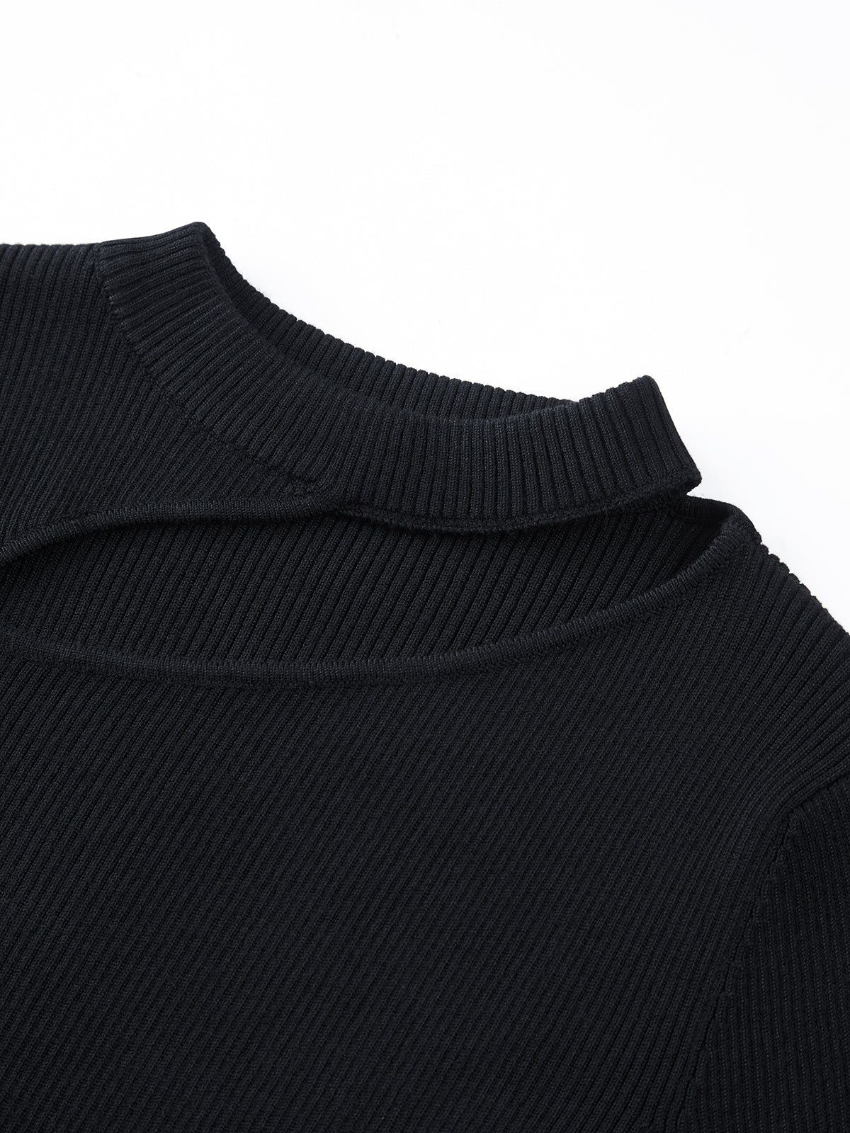 Halter Top Cutout Long Sleeve Shirt sold by COMMENSE product image thumbnail 5