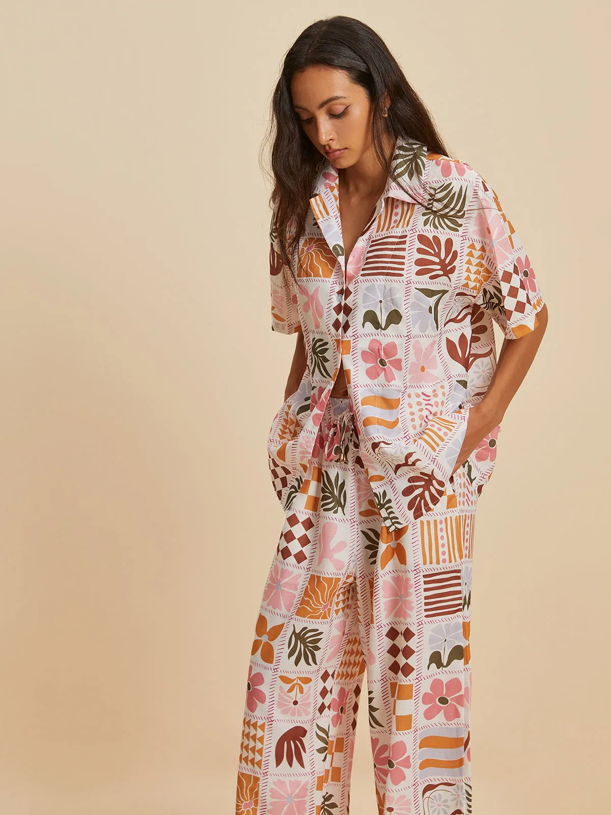 Print Pockets Pants Set sold by COMMENSE product image thumbnail 2