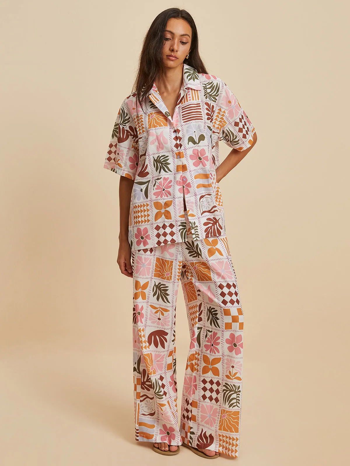 Print Pockets Pants Set sold by COMMENSE product image thumbnail 3
