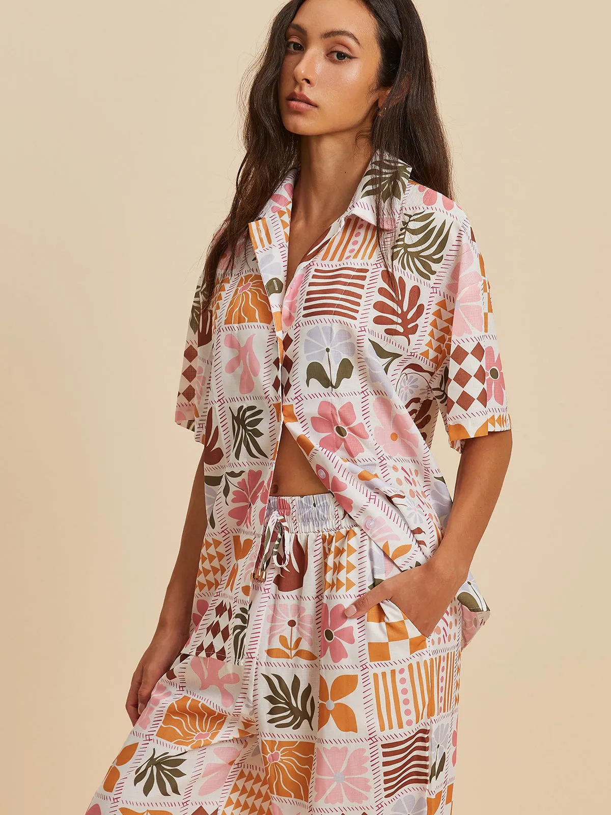 Print Pockets Pants Set sold by COMMENSE product image thumbnail 4