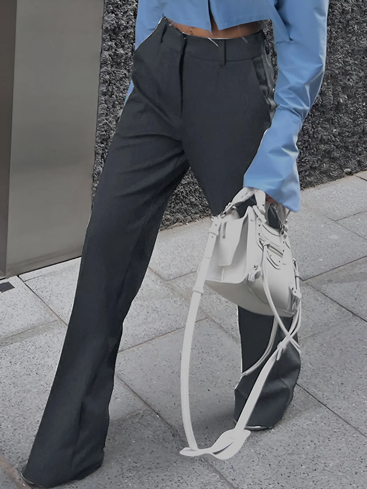 Casual Straight Leg Long Pants sold by COMMENSE