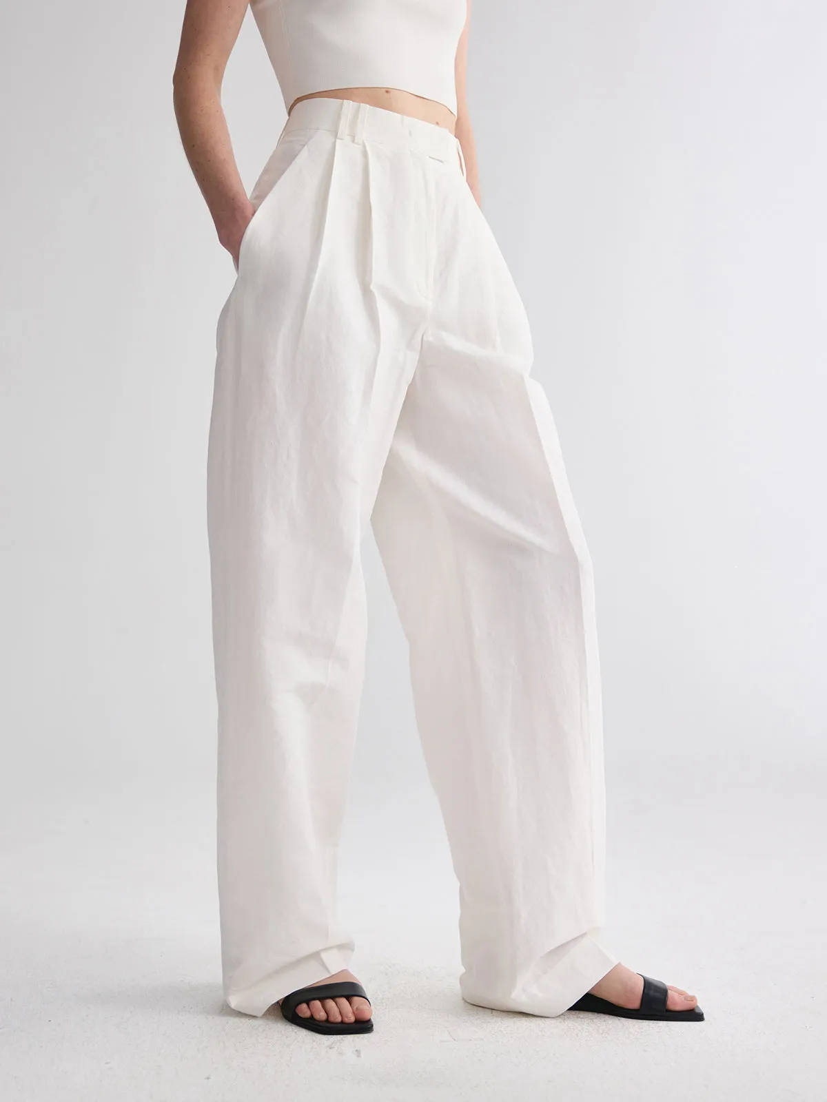 Minimalism Straight Leg Pants sold by COMMENSE product image thumbnail 3