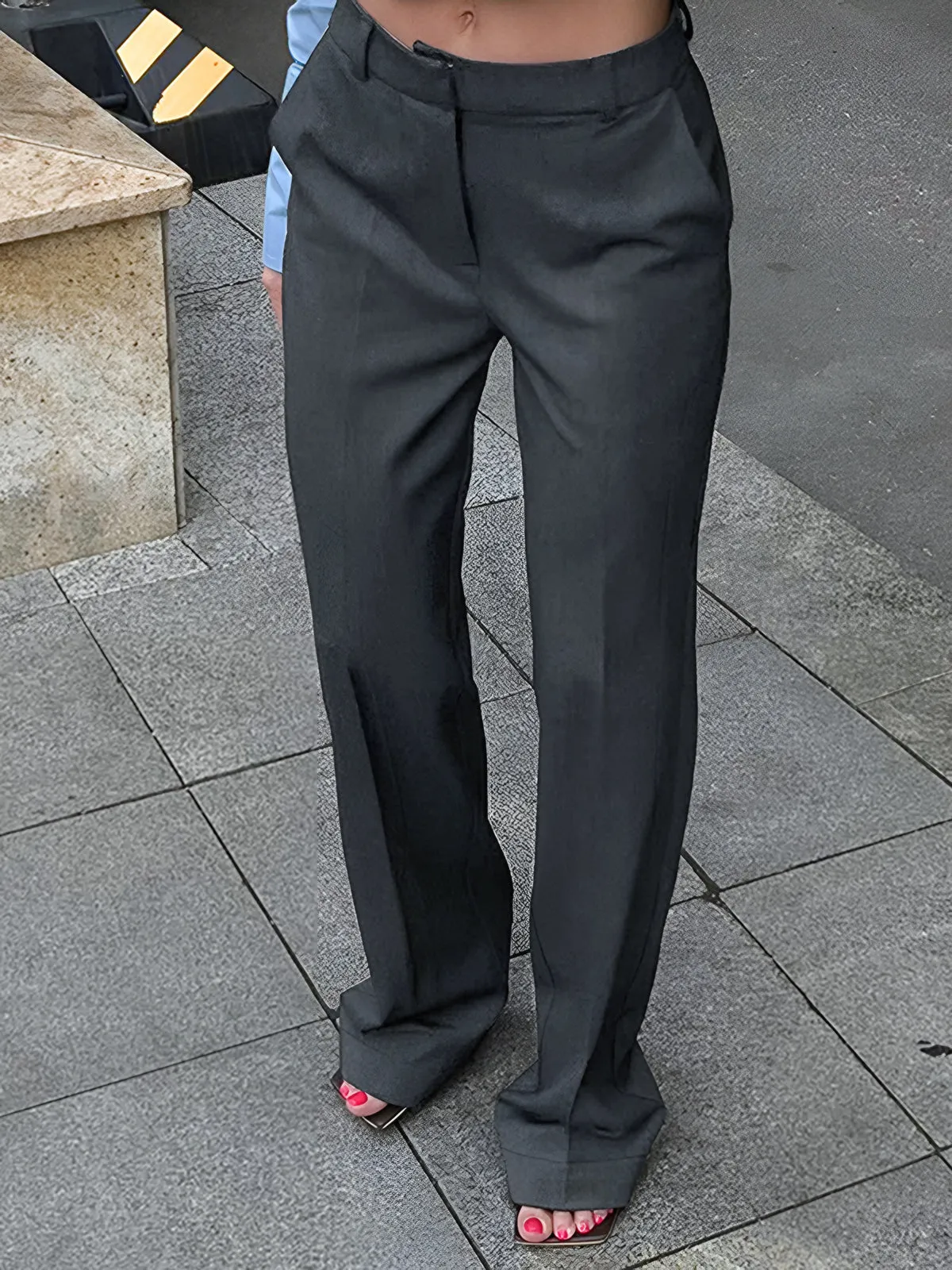 Casual Straight Leg Long Pants sold by COMMENSE product image thumbnail 4