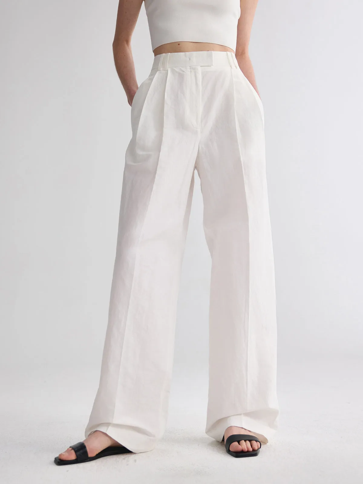 Minimalism Straight Leg Pants sold by COMMENSE
