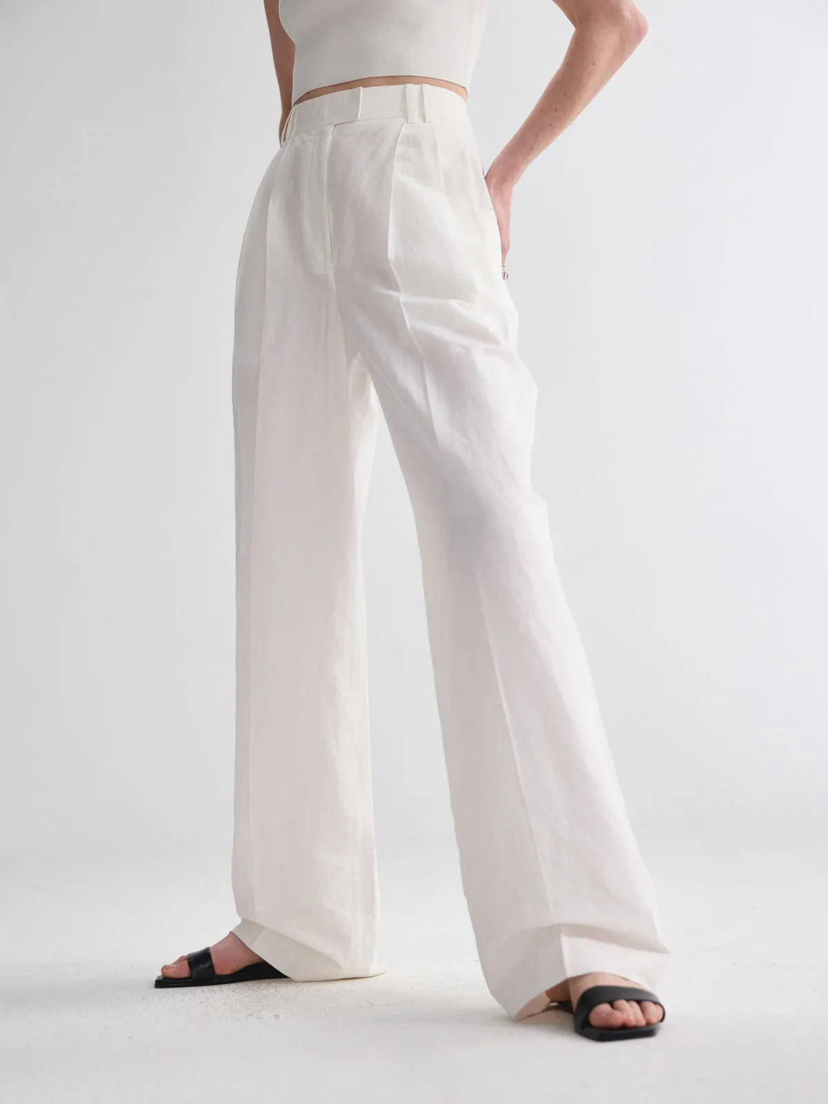 Minimalism Straight Leg Pants sold by COMMENSE product image thumbnail 2
