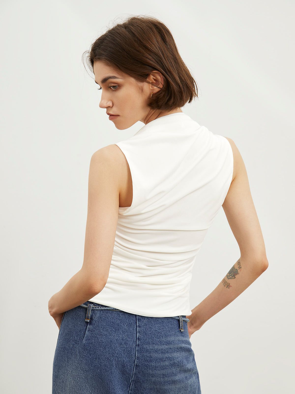 Utility Ruched Tank Top sold by COMMENSE product image thumbnail 3