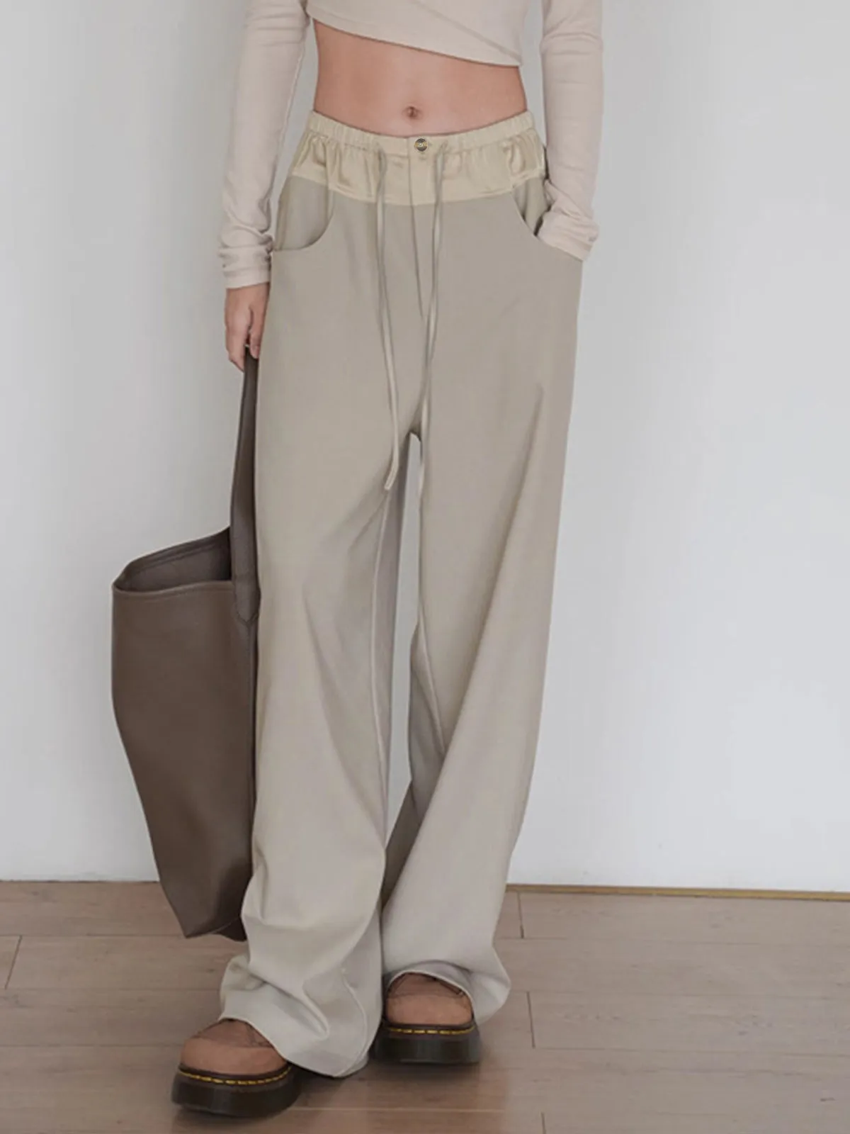Knotted Wide Leg Pants sold by COMMENSE product image thumbnail 2