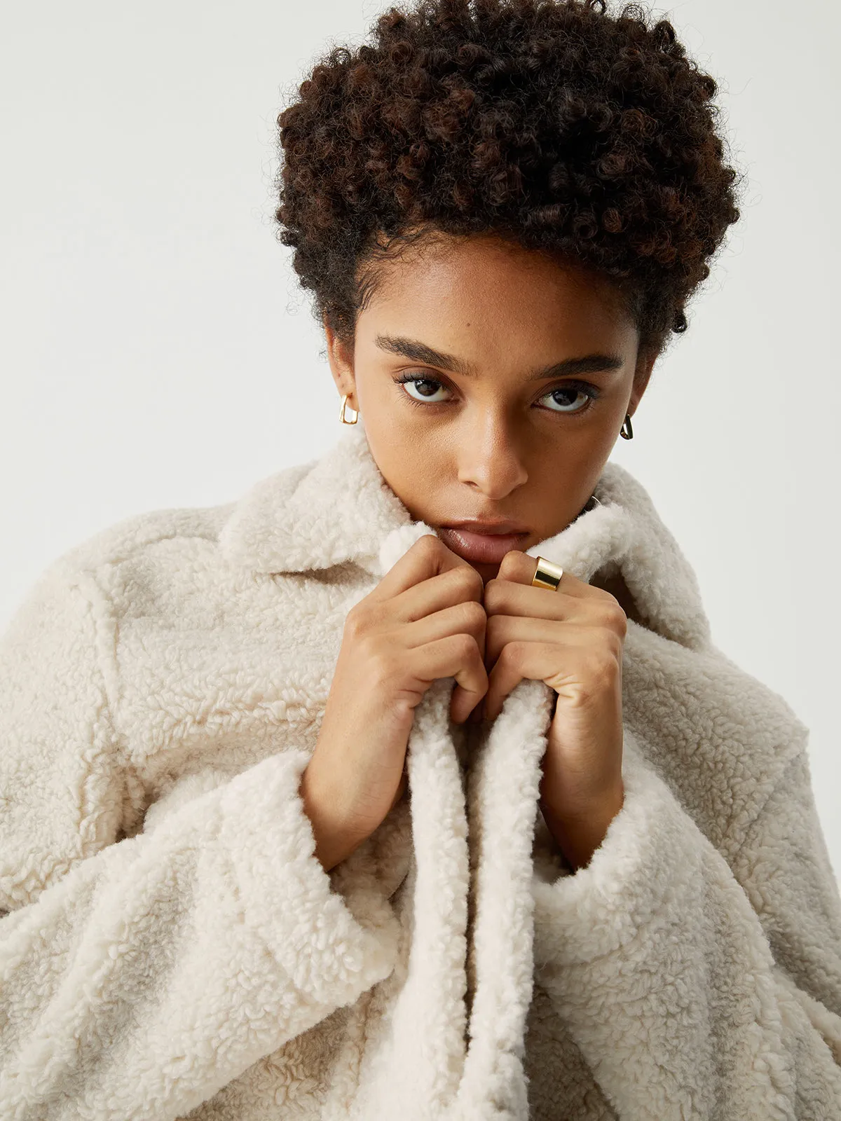 Terry Fleece Crop Jacket sold by COMMENSE product image thumbnail 2