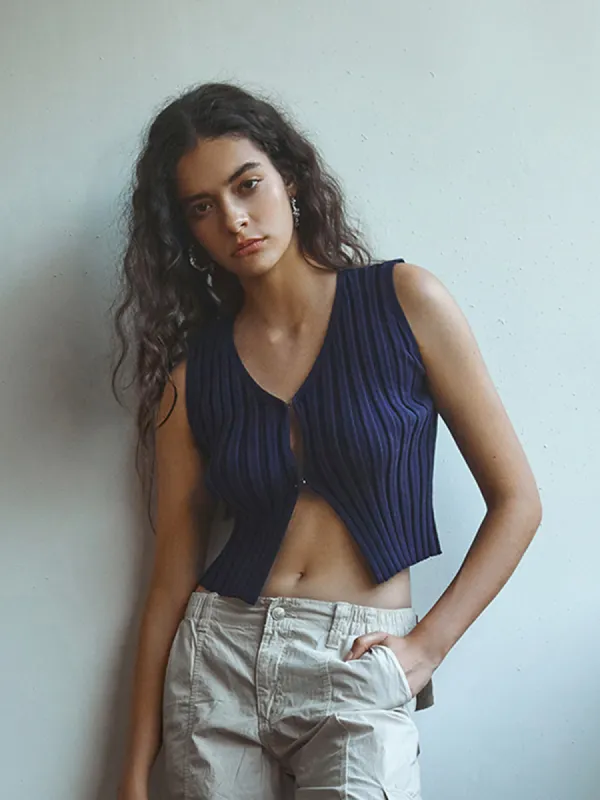 Leisure Sweater Vest sold by COMMENSE