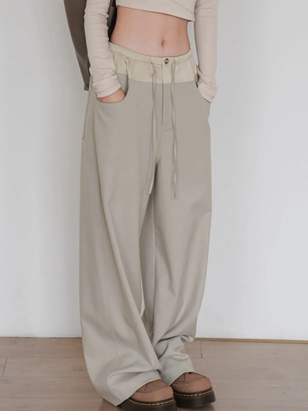 Knotted Wide Leg Pants sold by COMMENSE product image thumbnail 3