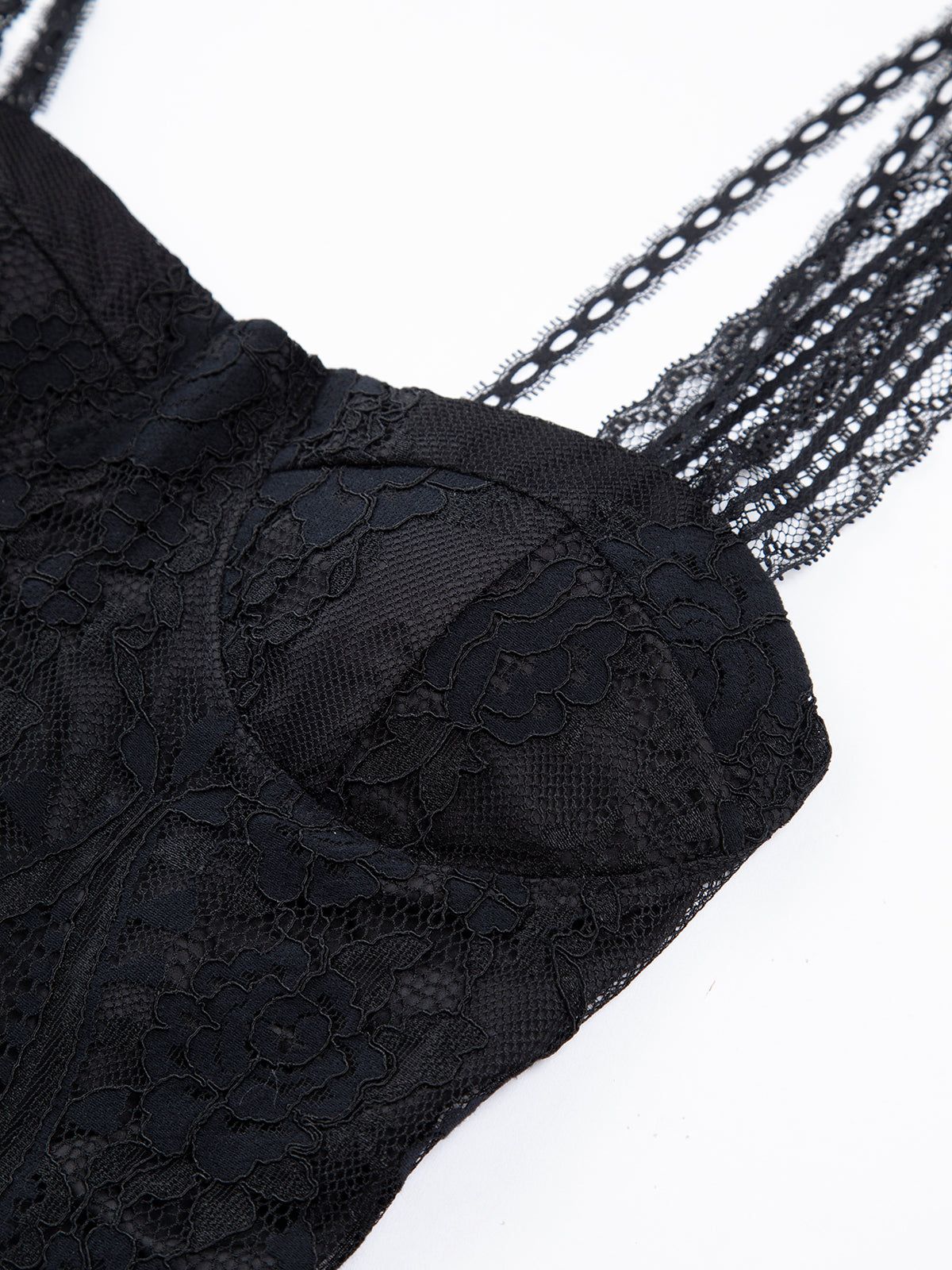 Lace Croset Crop Tank Top sold by COMMENSE product image thumbnail 2