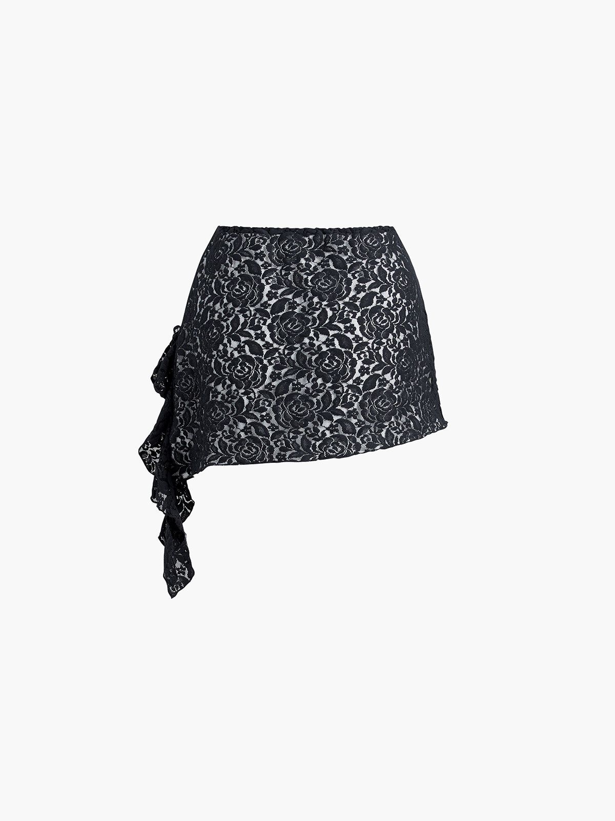 Mesh Floral Lace Two Piece Skirt Set sold by COMMENSE product image thumbnail 5