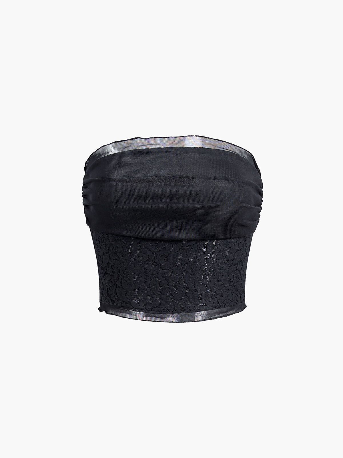 Mesh Floral Lace Two Piece Skirt Set sold by COMMENSE product image thumbnail 2