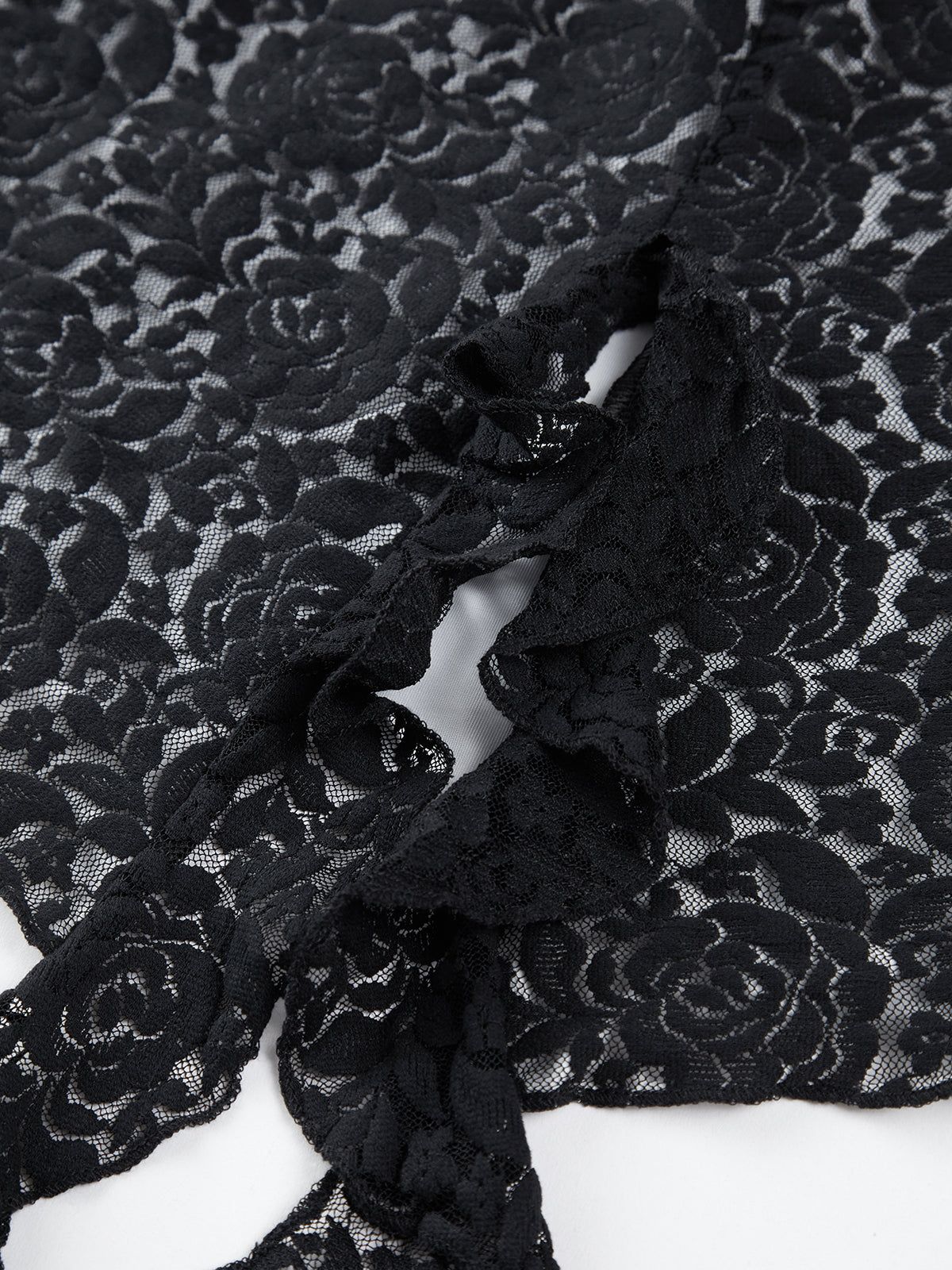 Mesh Floral Lace Two Piece Skirt Set sold by COMMENSE product image thumbnail 6