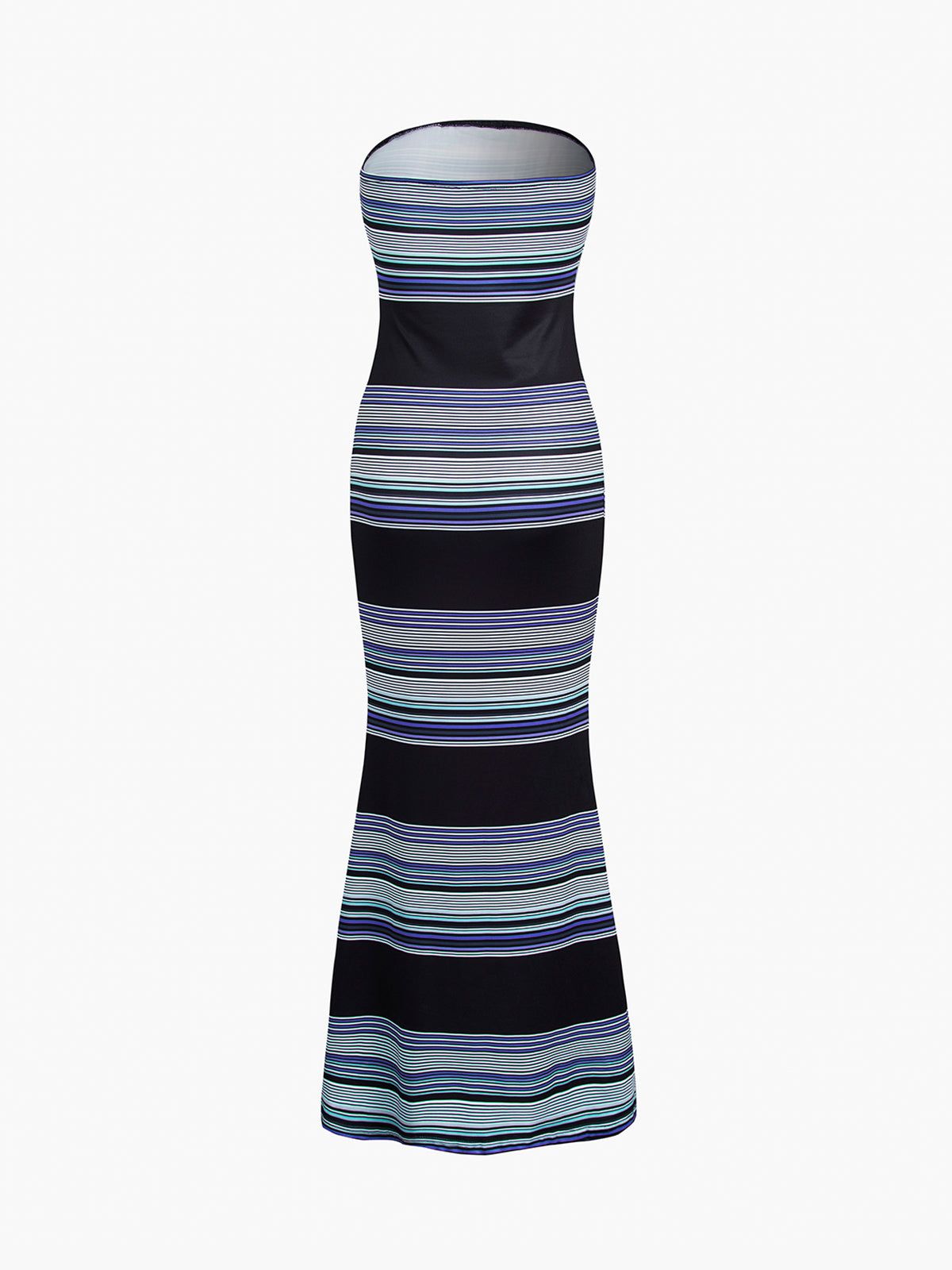 Stripe Tube Long Dress sold by COMMENSE product image thumbnail 3