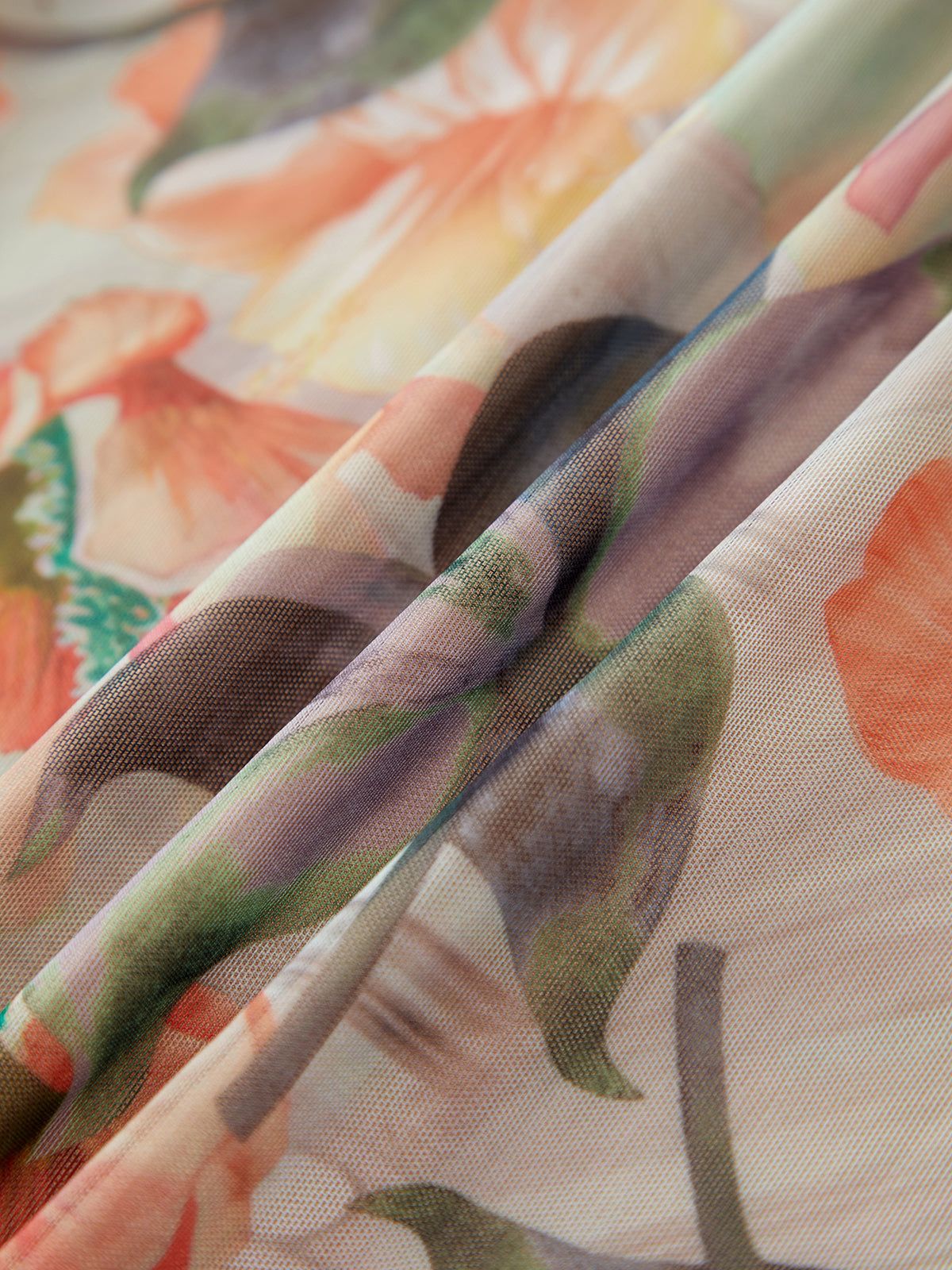 Lilies Mesh Tube Midi Dress sold by COMMENSE product image thumbnail 3