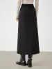 Asymmetric Layer Wrap Maxi Skirt sold by COMMENSE