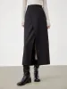 Asymmetric Layer Wrap Maxi Skirt sold by COMMENSE