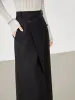 Asymmetric Layer Wrap Maxi Skirt sold by COMMENSE