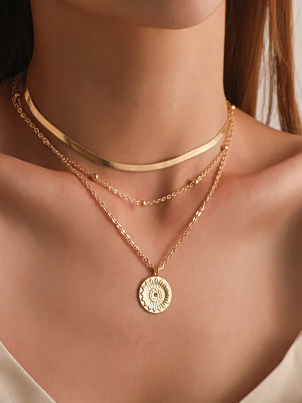 Multi-Layer Ball Bead Necklace sold by COMMENSE