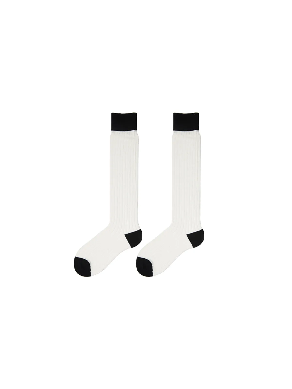 Contrast Trim Calf Socks sold by COMMENSE product image thumbnail 5