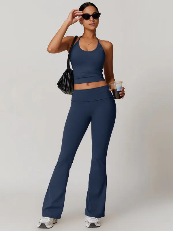 Lace Up Active Pants Set sold by COMMENSE