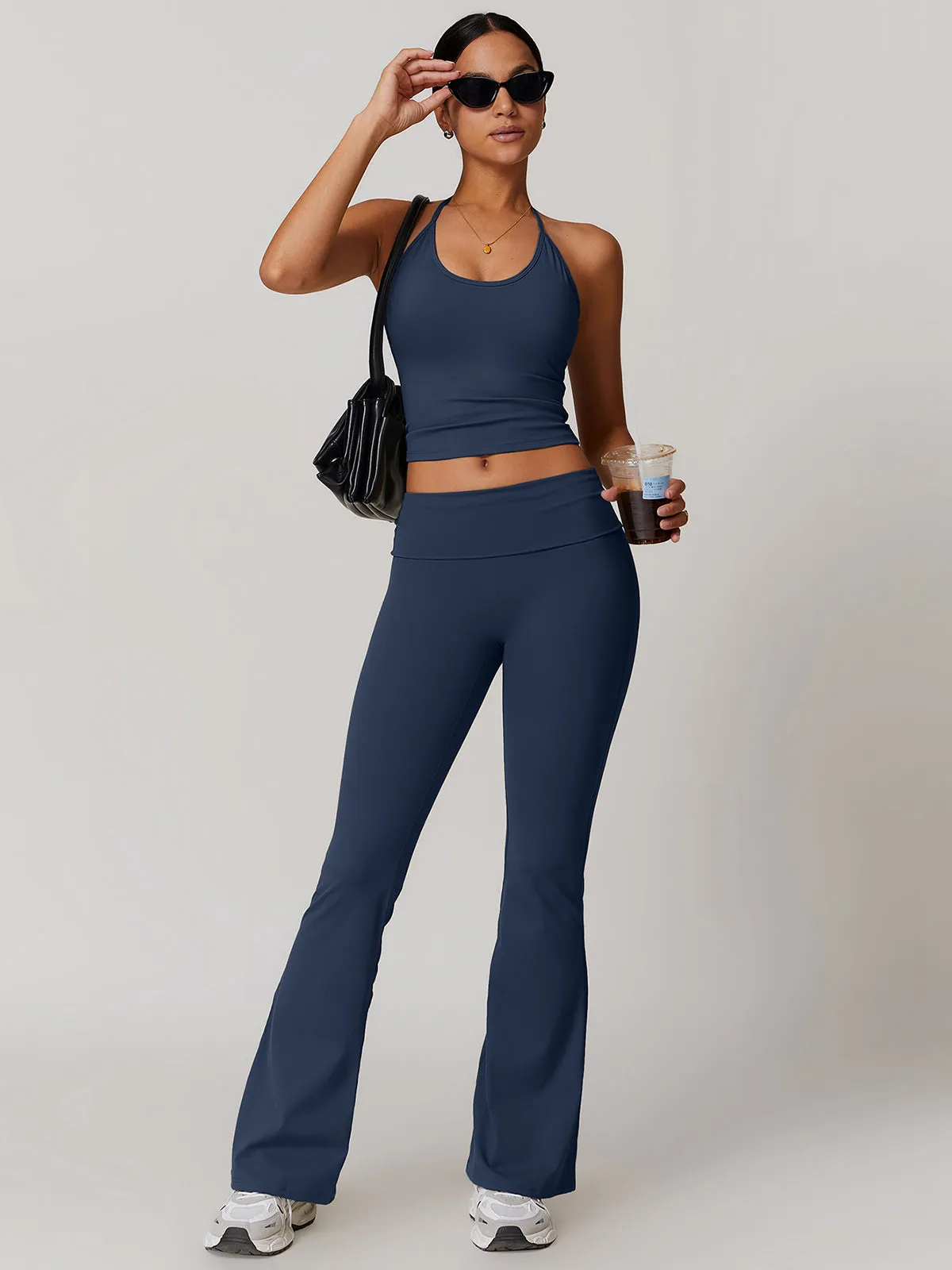 Lace Up Active Pants Set sold by COMMENSE