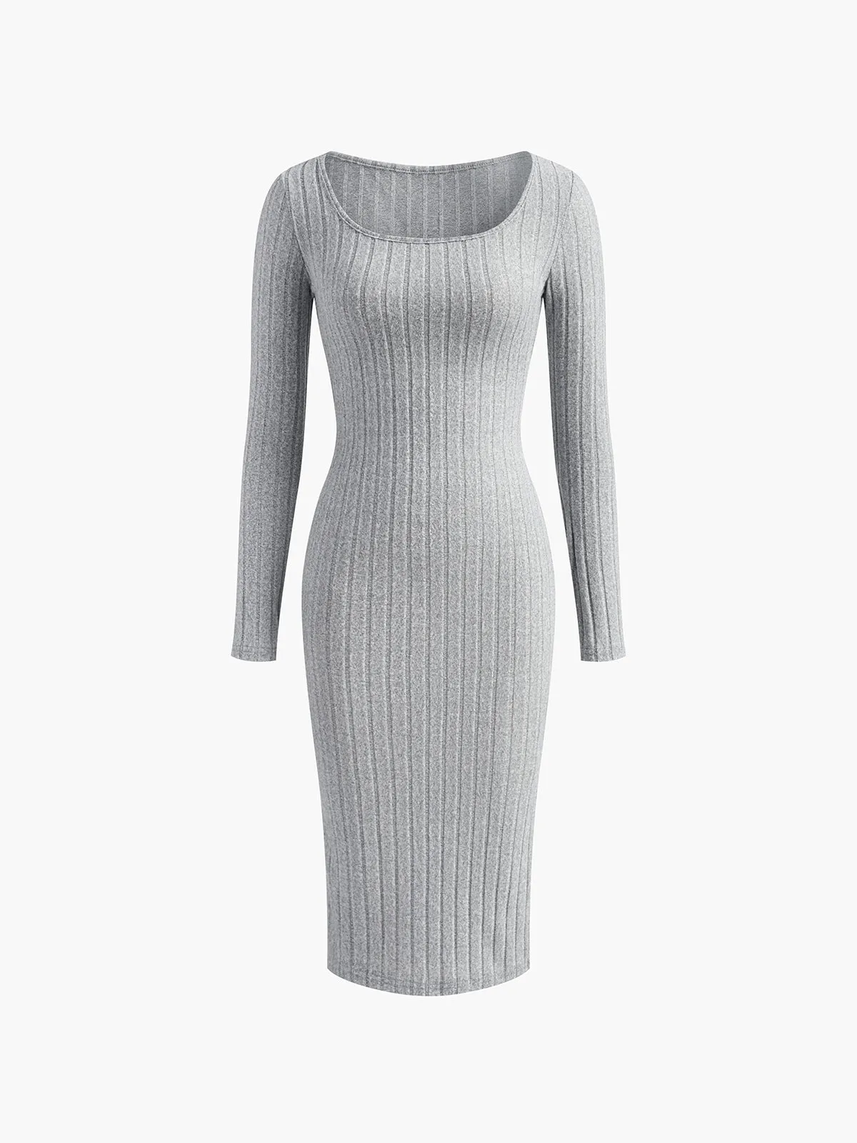 Square Neck Split Dress sold by COMMENSE