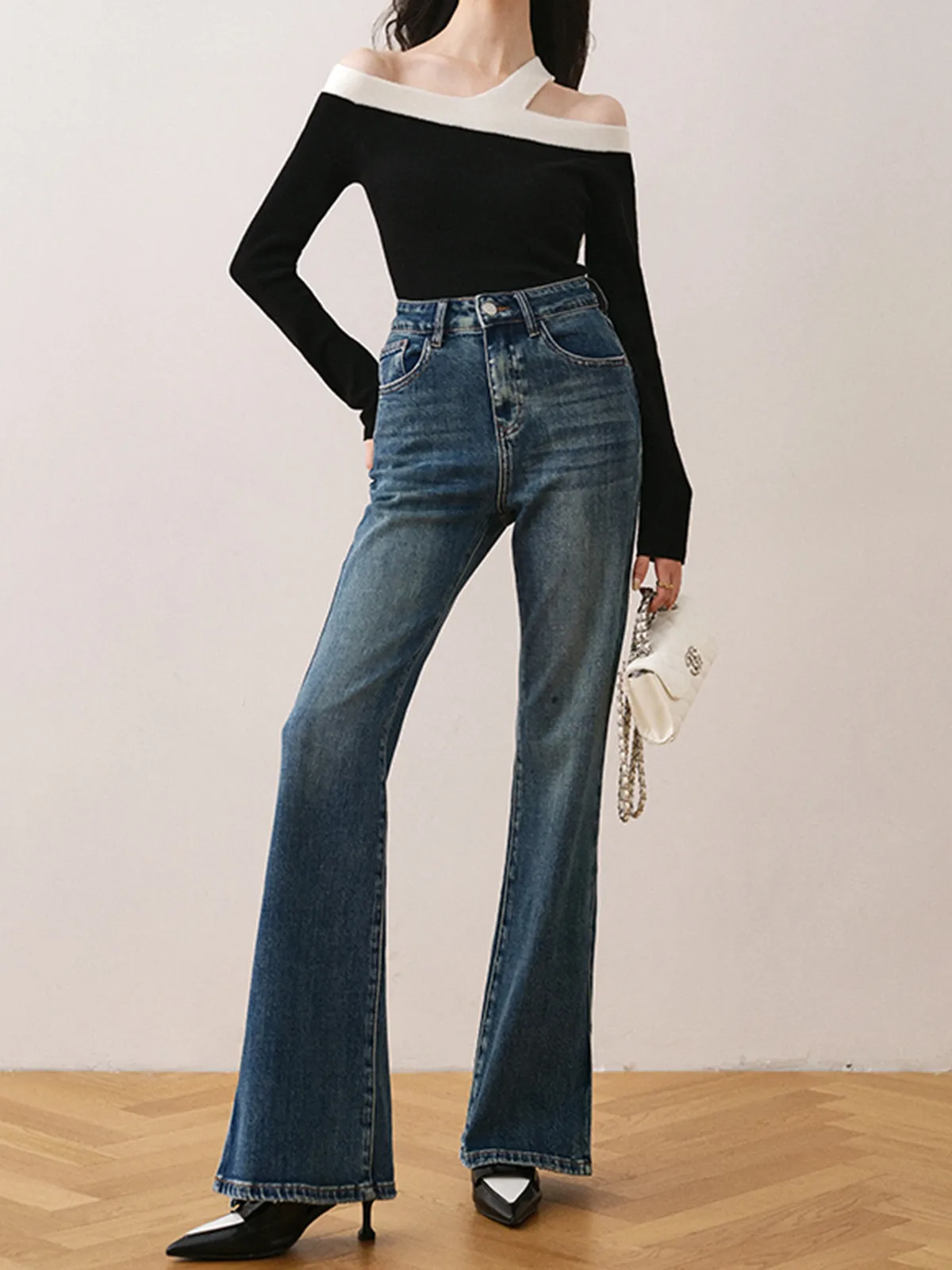 Asymmetric Strap Off-Shoulder Top sold by COMMENSE product image thumbnail 3