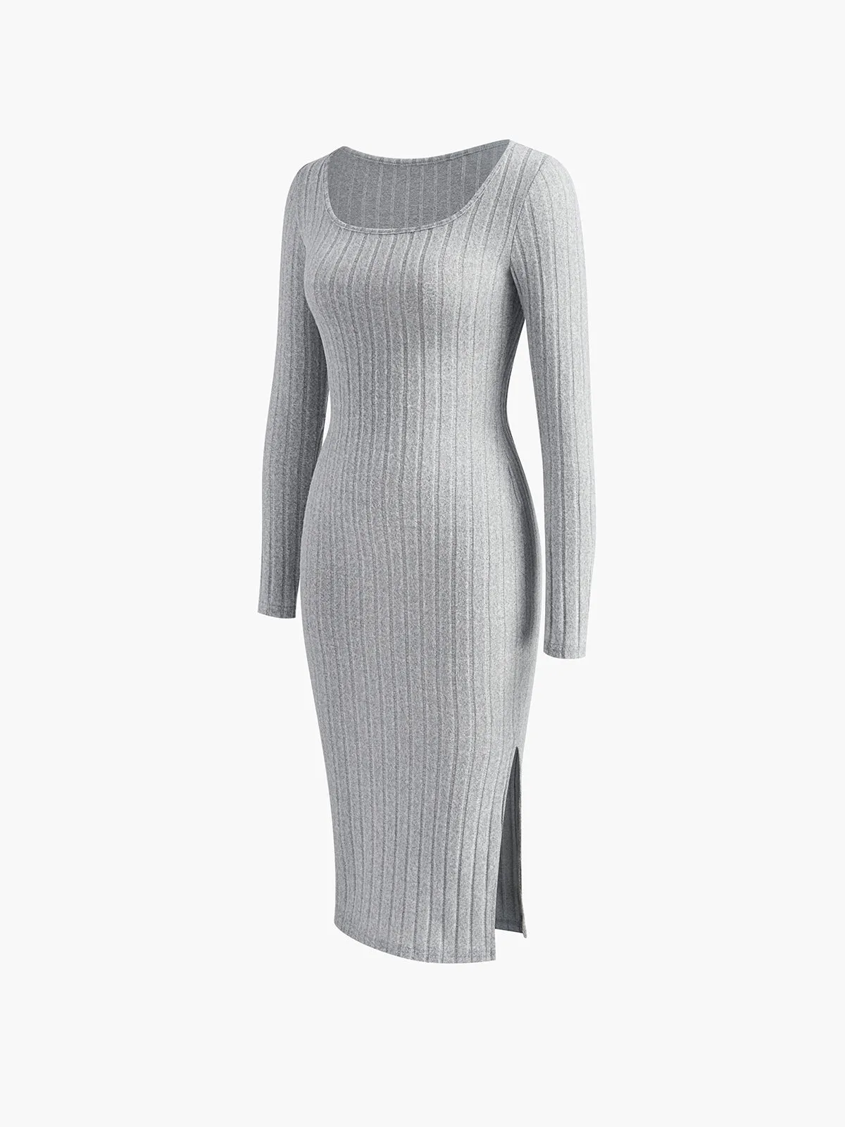 Square Neck Split Dress sold by COMMENSE product image thumbnail 2