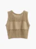 Hollow Out Stretch Sweater Vest sold by COMMENSE
