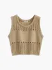 Hollow Out Stretch Sweater Vest sold by COMMENSE