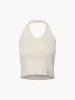 Vanilla Halter Crop Knit Top sold by COMMENSE